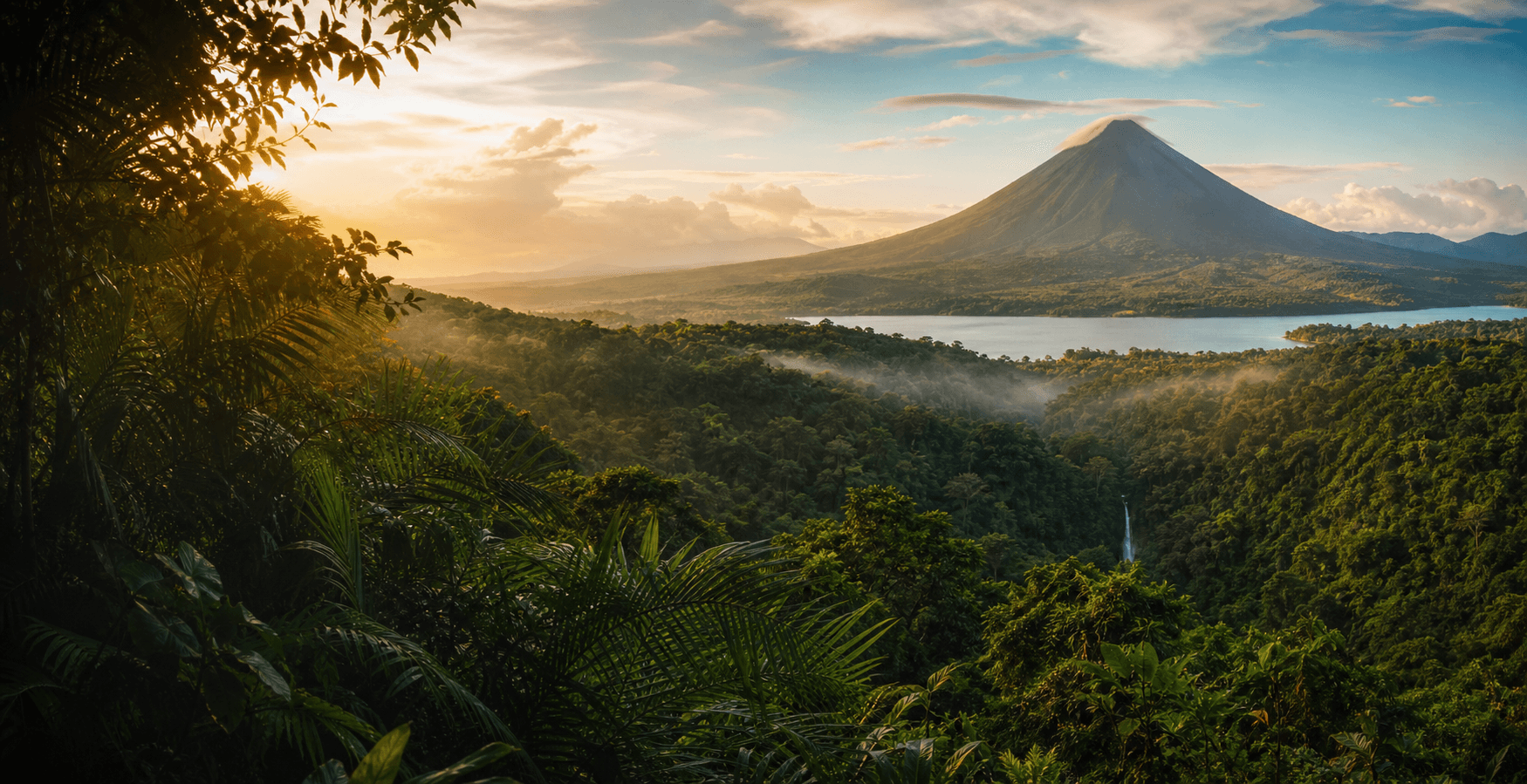 Vista del Volcán Arenal en Costa Rica